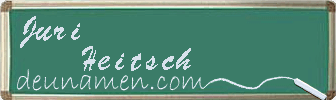 Juri Heitsch Visitenkarte